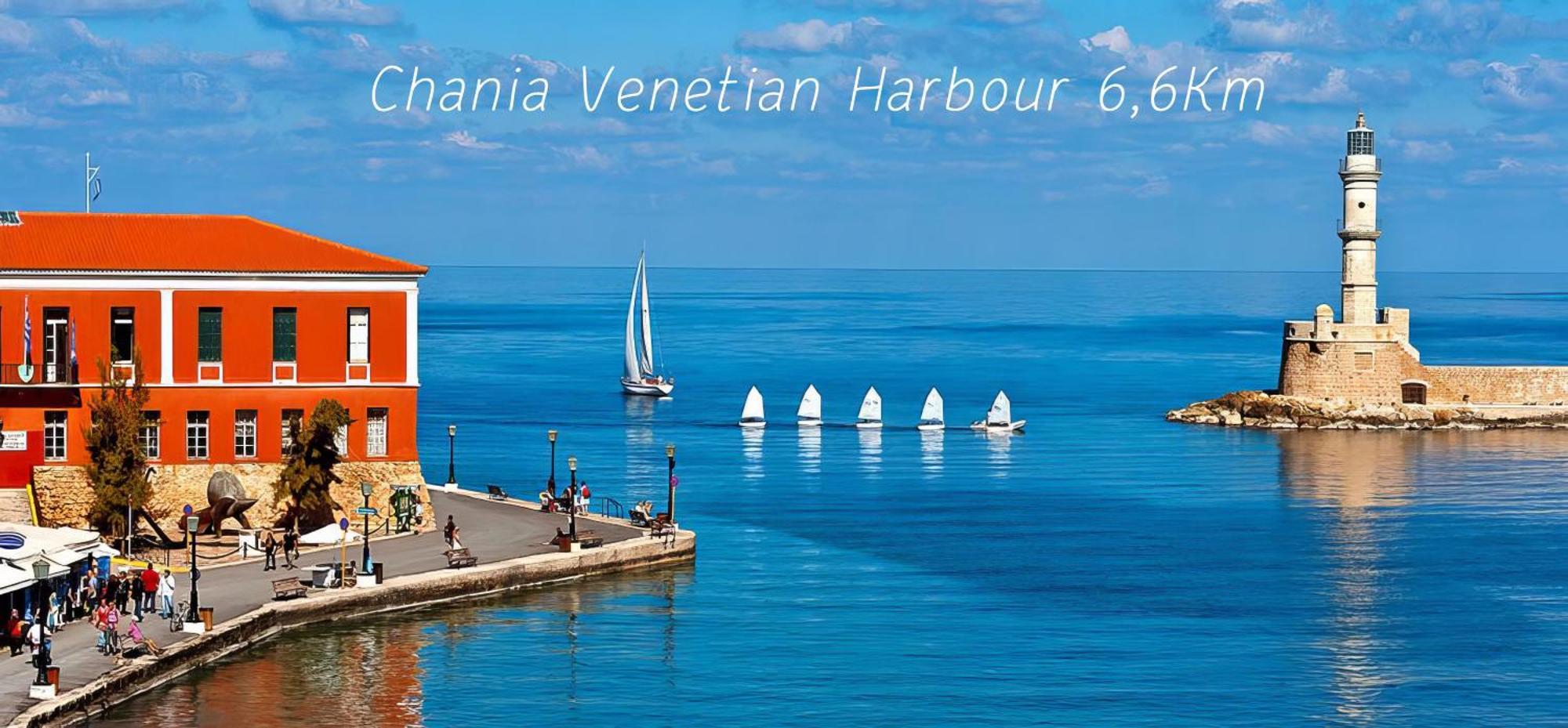 Souda Bay View With Private Pool Near Chania City Exteriér fotografie